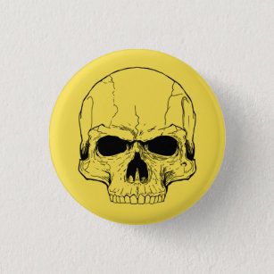 Botón amarillo del cráneo