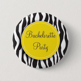 Botón amarillo del fiesta de Bachelorette del