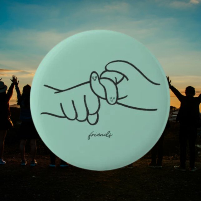 botón Amigos de ASL - Pequeño Rótulo, significado  (Subido por el creador)