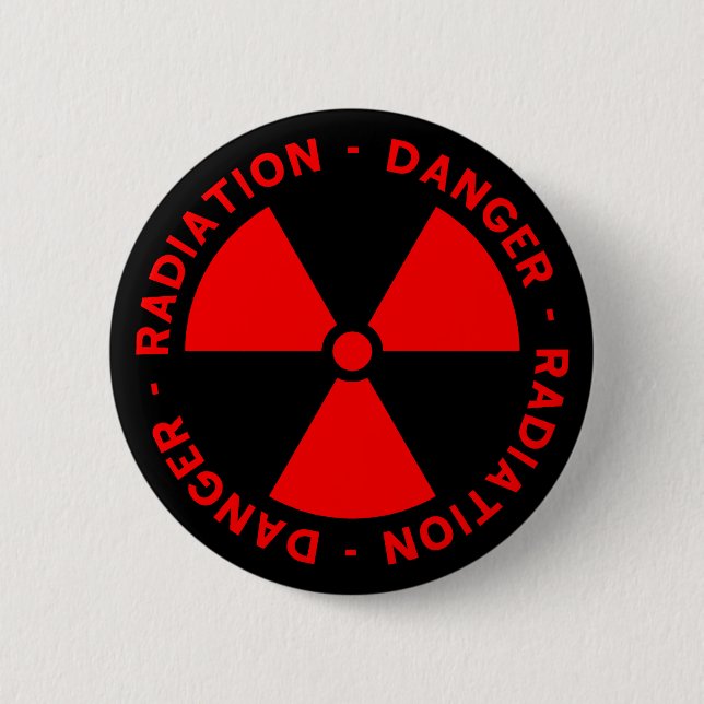 Botón amonestador de la radiación roja (Anverso)