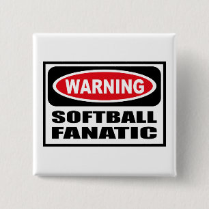 Botón amonestador del FANÁTICO del SOFTBALL