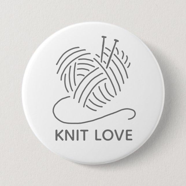 botón Amor de Knit (Anverso)