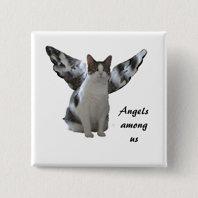 Botón Ángeles entre nosotros (Anverso)