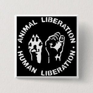Botón animal de la liberación