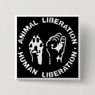 Botón animal de la liberación