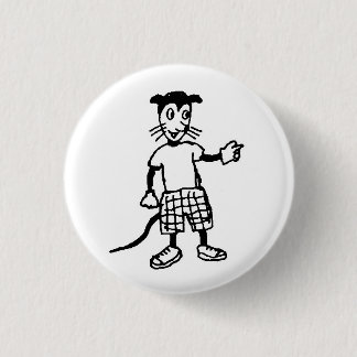 Botón animal travieso