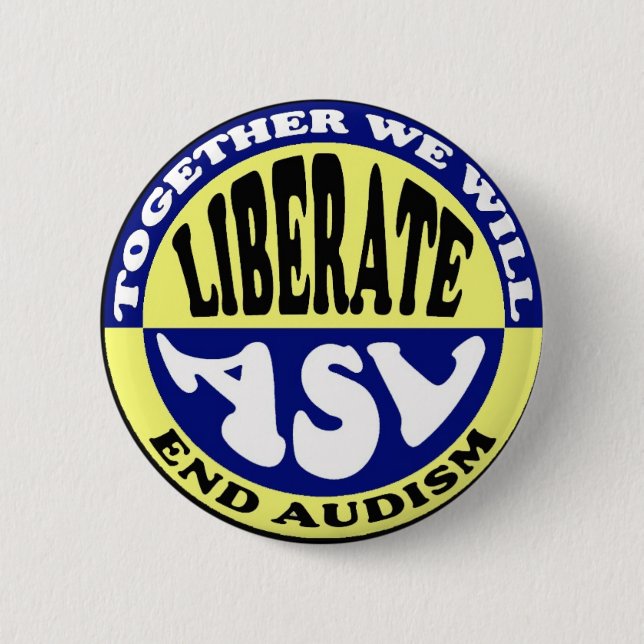 Botón Anti-Audism (Anverso)