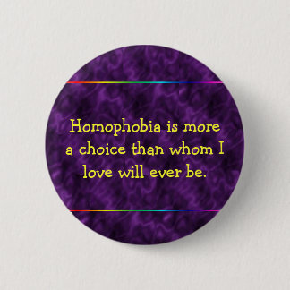 Botón Anti-homophobe púrpura