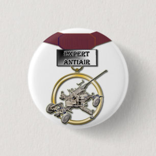 Botón antiaéreo experto de la medalla