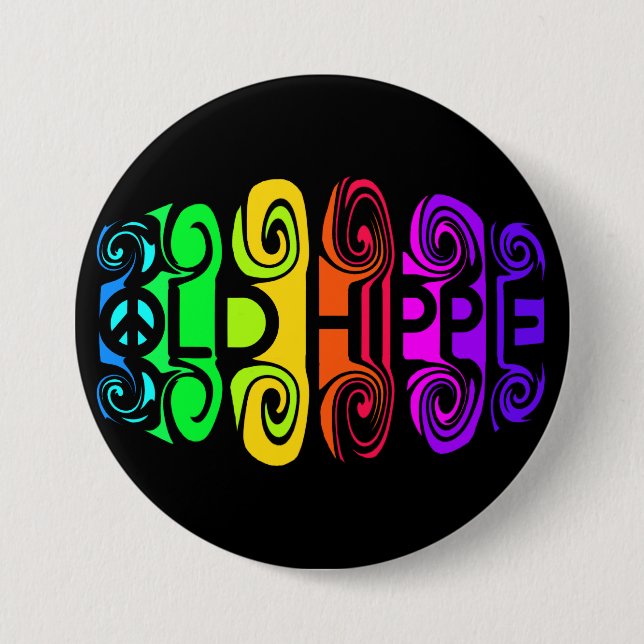 botón ANTIGUO HIPPIE (Anverso)