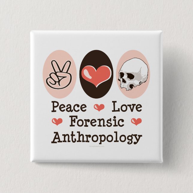 botón Antropología Forense de Amor por la Paz (Anverso)