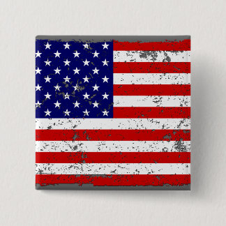 Botón apenado de la bandera americana