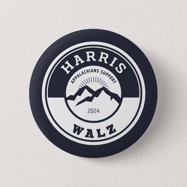botón Appalachians Support Harris/Walz (Anverso)