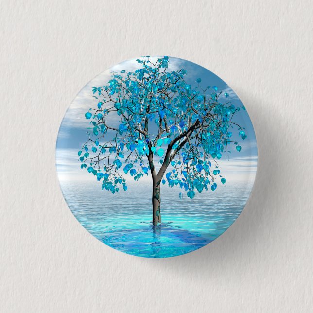botón Árbol azul cristalino (Anverso)