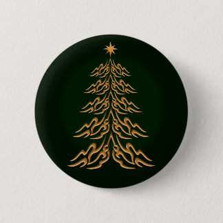 botón Árbol de navidad verde
