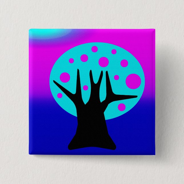 botón Árbol neón (Anverso)