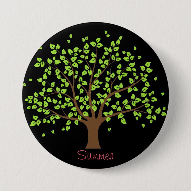 botón Árbol verde de verano (Anverso)