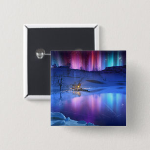 botón Arcoiris de invierno