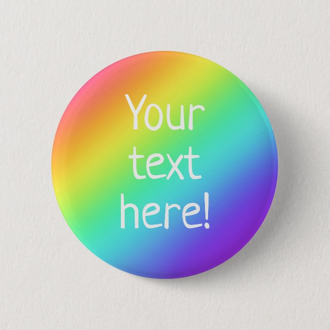 botón arcoiris Personalizado personalizado (Anverso)