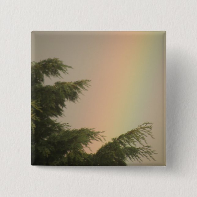 Botón Arcoiris y Árboles (Anverso)