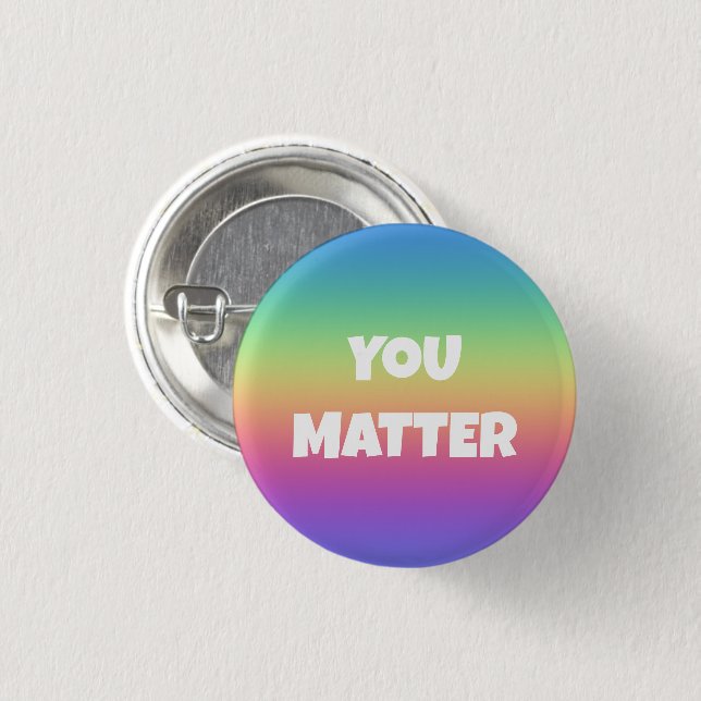 botón Arcoiris You Matters (Anverso y reverso)