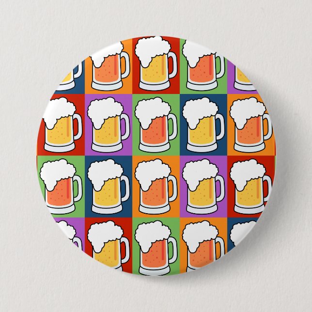botón Arte pop de BEER (Anverso)