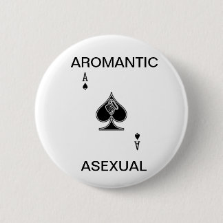 Botón asexual de Aromantic