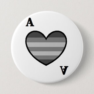 Botón asexual del as de Heteroromantic