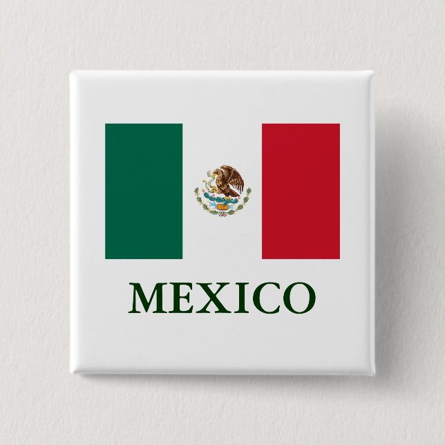 botón Atrás de la bandera de México (Anverso)