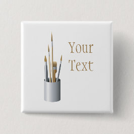 Botón Atrás de pinceles de artista