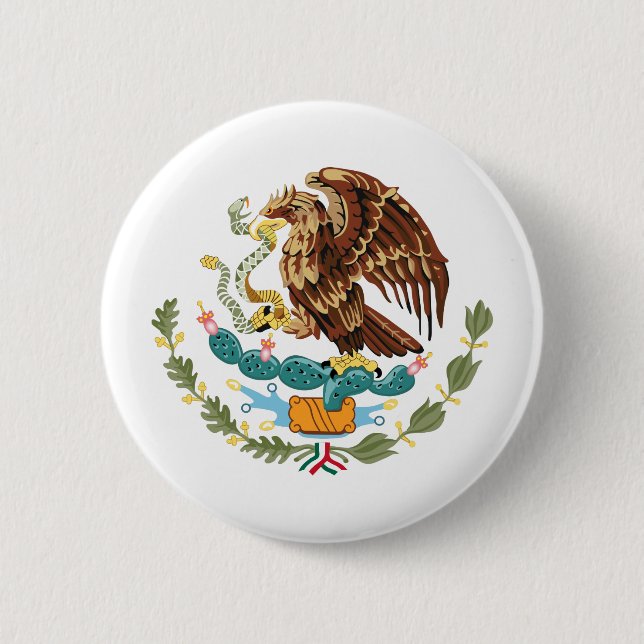 Botón Atrás del Escudo de Armas de México (Anverso)