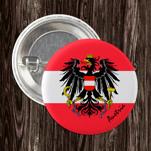 Botón Austria, moda patriótica de la bandera austr