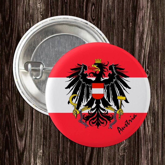 Botón Austria, moda patriótica de la bandera austr (Subido por el creador)