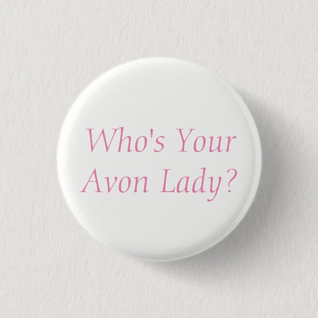 botón Avon Lady (Anverso)