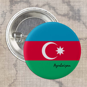 Botón Azerbaiyán, bandera patriótica de Azerbaiyán