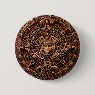 botón "AZTECA" maya Sun-Calender