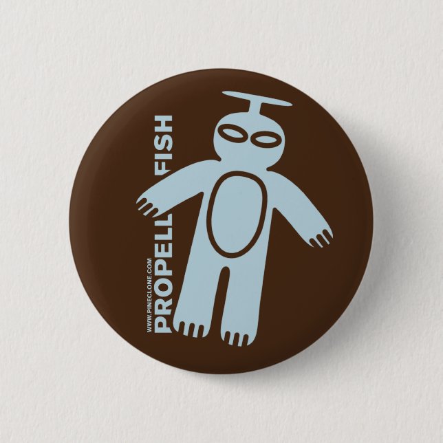 Botón azul claro de PROPELLERFISH (Anverso)
