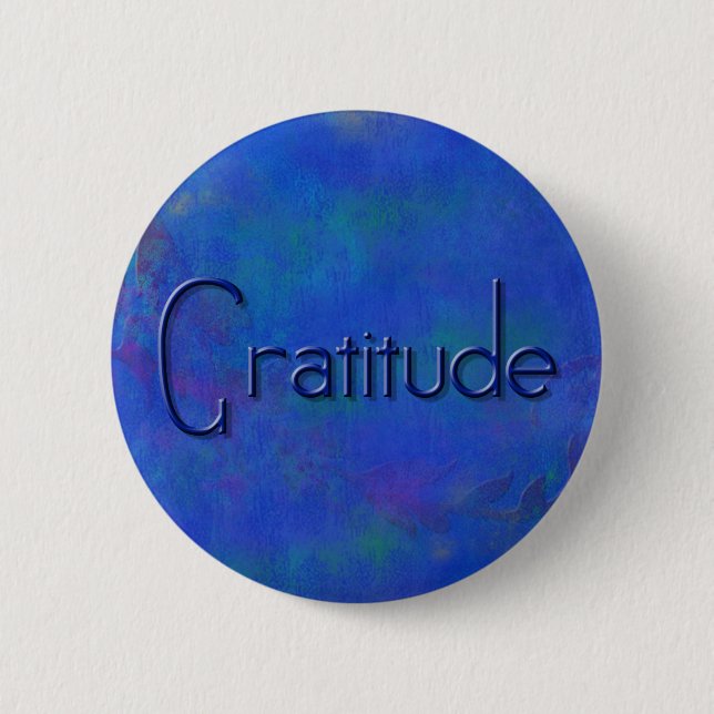 botón Azul de Gratitud de Bloque Azul (Anverso)