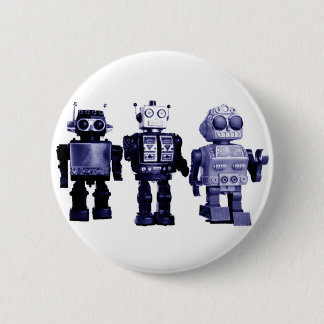 botón azul de los robots