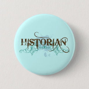 Botón azul fresco del historiador