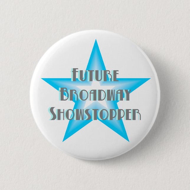 Botón (azul) futuro del Showstopper de Broadway (Anverso)