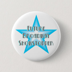 Botón (azul) futuro del Showstopper de Broadway