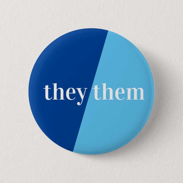 Botón Azul Pronoun (Anverso)