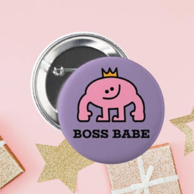 Botón Babe Boss - Pinback Flair (Subido por el creador)