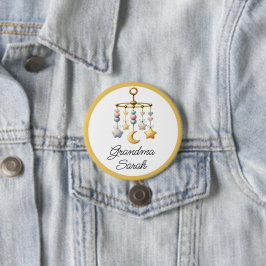 Botón Baby Shower con móvil- Añadir tu nombre