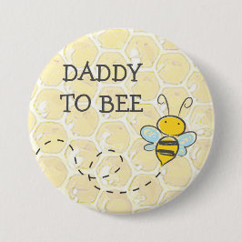 Botón Baby Shower Daddy to Be Bumblebee