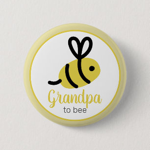 Botón Baby Shower De Abuelo Para Abejar Abeja