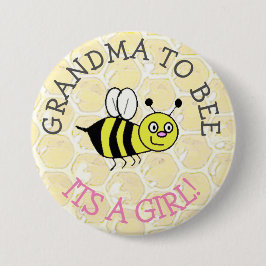 botón Baby Shower de GRANDMA to be Bumblebee