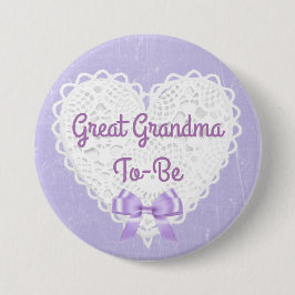 Botón Baby Shower de la Gran Abuela-Que-Será-Púrpu
