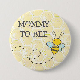 Botón Baby Shower de Mommy to Be Bumblebee